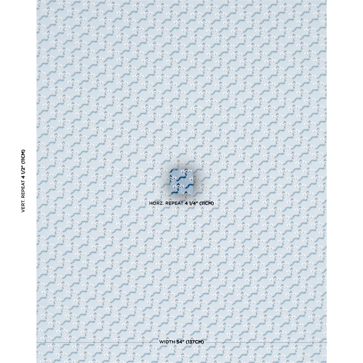 BOMBAY RAINBOW Fabric – BLEU | Schumacher | Wallpaper Twins BOMBAY RAINBOW fabric BLEU color by Schumacher