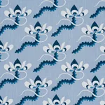 BOMBAY RAINBOW Fabric – BLEU | Schumacher | Wallpaper Twins BOMBAY RAINBOW fabric BLEU color by Schumacher