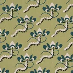 BOMBAY RAINBOW Fabric – LEAF | Schumacher | Wallpaper Twins BOMBAY RAINBOW fabric LEAF color by Schumacher