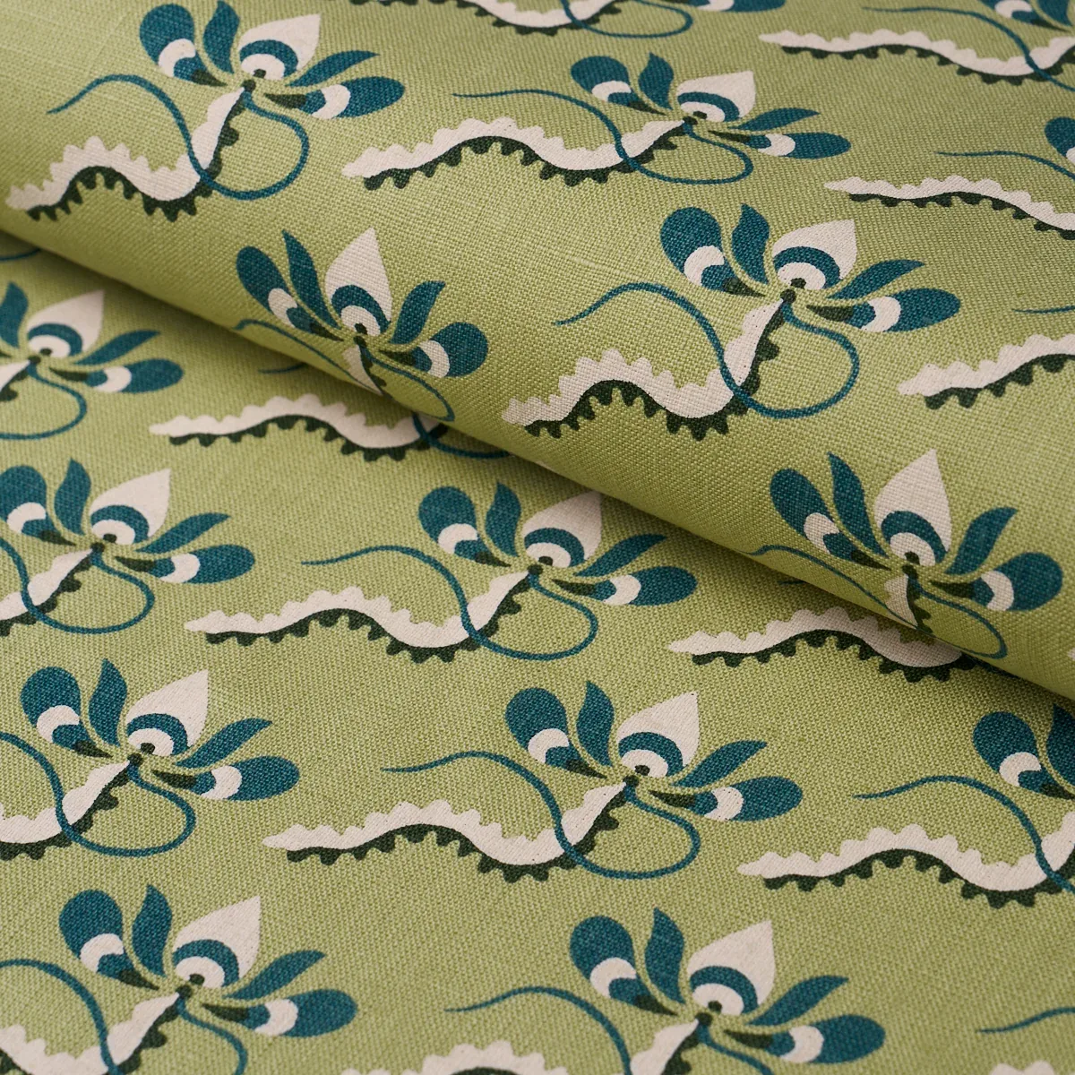 BOMBAY RAINBOW Fabric – LEAF | Schumacher | Wallpaper Twins BOMBAY RAINBOW fabric LEAF color by Schumacher