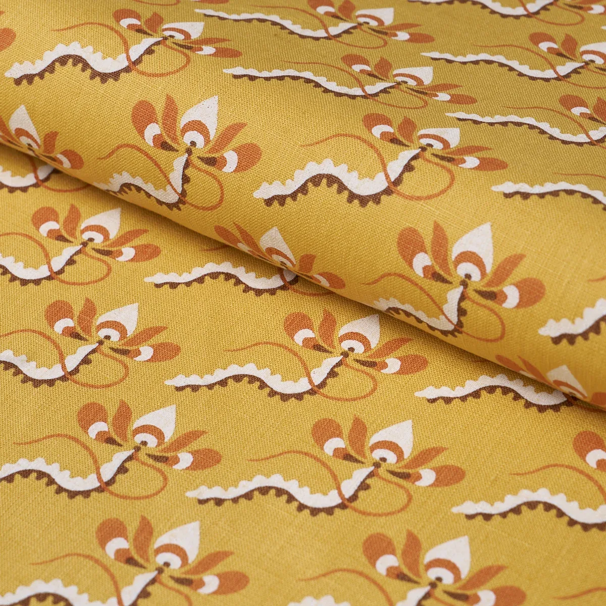 BOMBAY RAINBOW fabric MIMOSA color by Schumacher