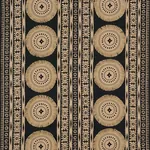 BORA BORA PRINT EMBELLISHED fabric LAVA BLACK color by Schumacher