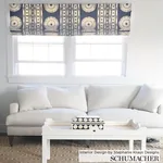 BORA BORA PRINT fabric MARINE color by Schumacher