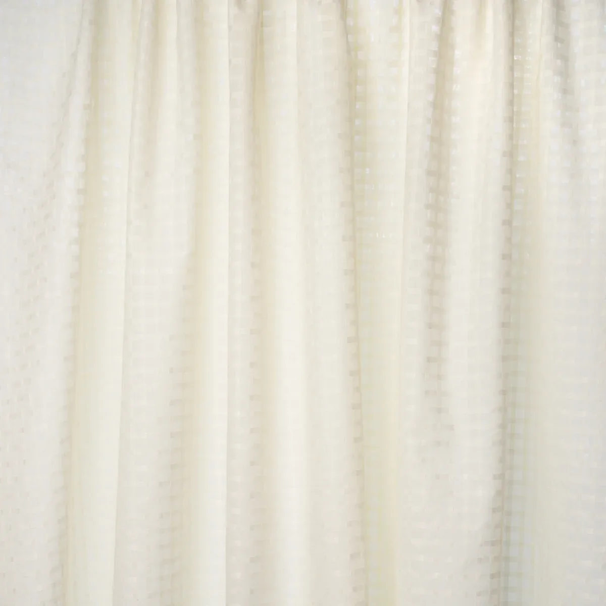 BOREALIS CHECK SHEER fabric CHAMPAGNE color by Schumacher