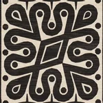 BORNEO SILK fabric BLACK color by Schumacher