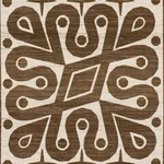 BORNEO SILK Fabric – BROWN | Schumacher | Wallpaper Twins BORNEO SILK fabric BROWN color by Schumacher