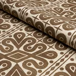 BORNEO SILK Fabric – BROWN | Schumacher | Wallpaper Twins BORNEO SILK fabric BROWN color by Schumacher