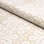 BORNEO SILK fabric WHITE color by Schumacher