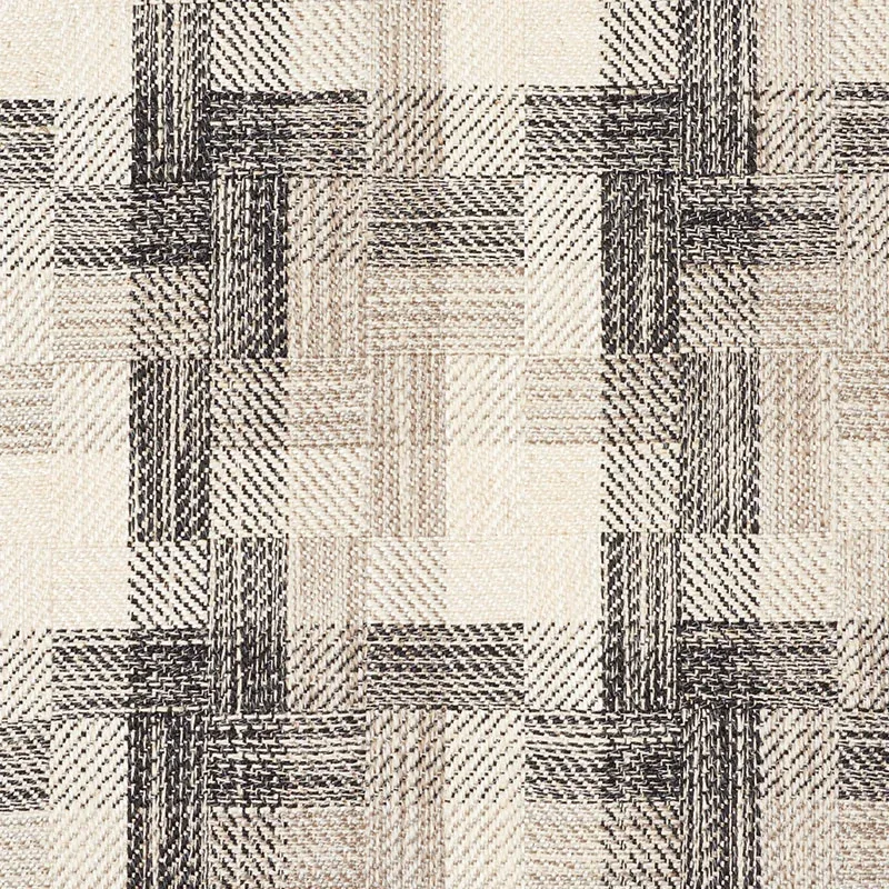 BORO PLAID Fabric – CHARCOAL | Schumacher | Wallpaper Twins BORO PLAID fabric CHARCOAL color by Schumacher
