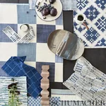 BORO PLAID Fabric – CHARCOAL | Schumacher | Wallpaper Twins BORO PLAID fabric CHARCOAL color by Schumacher