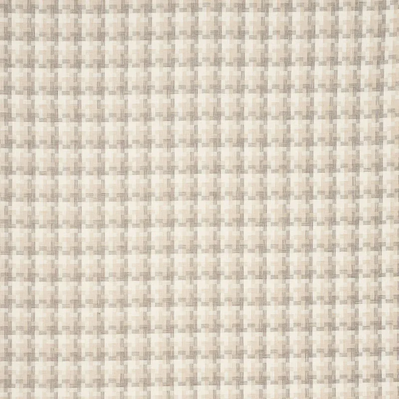 BORO PLAID fabric NATURAL color by Schumacher