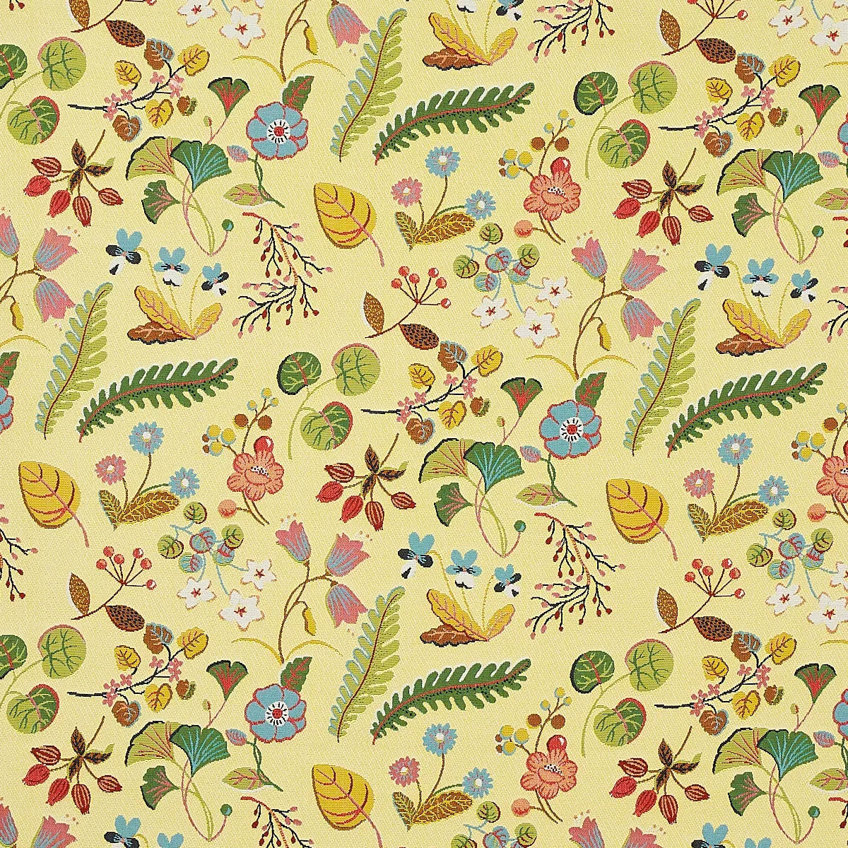 BOTANICA INDOOR/OUTDOOR fabric YELLOW color by Schumacher