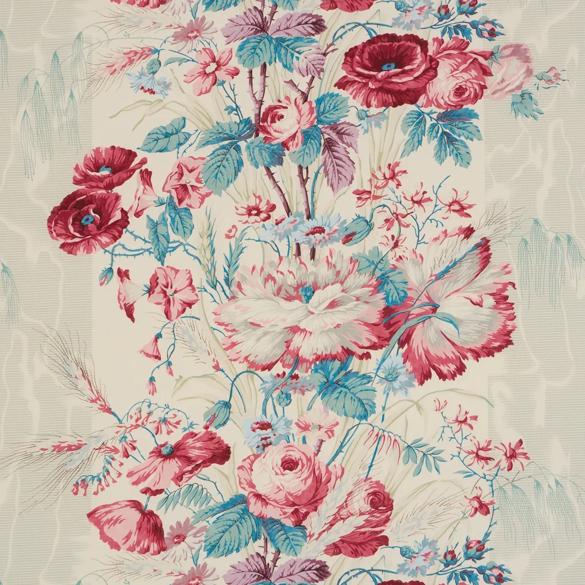 BOUGHTON HOUSE Fabric – ROUGE | Schumacher | Wallpaper Twins BOUGHTON HOUSE fabric ROUGE color by Schumacher
