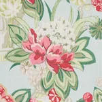 BOUQUET CHINOIS Fabric – SKY | Schumacher | Wallpaper Twins BOUQUET CHINOIS fabric SKY color by Schumacher