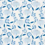 BOUQUET TOSS Fabric – AFTERNOON BLUE | Schumacher | Wallpape BOUQUET TOSS fabric AFTERNOON BLUE color by Schumacher