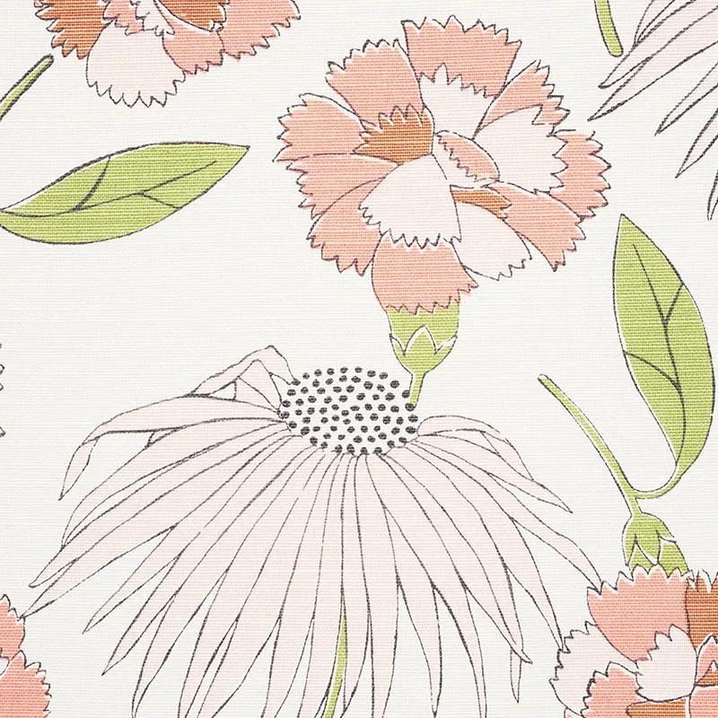 BOUQUET TOSS fabric FAWN color by Schumacher