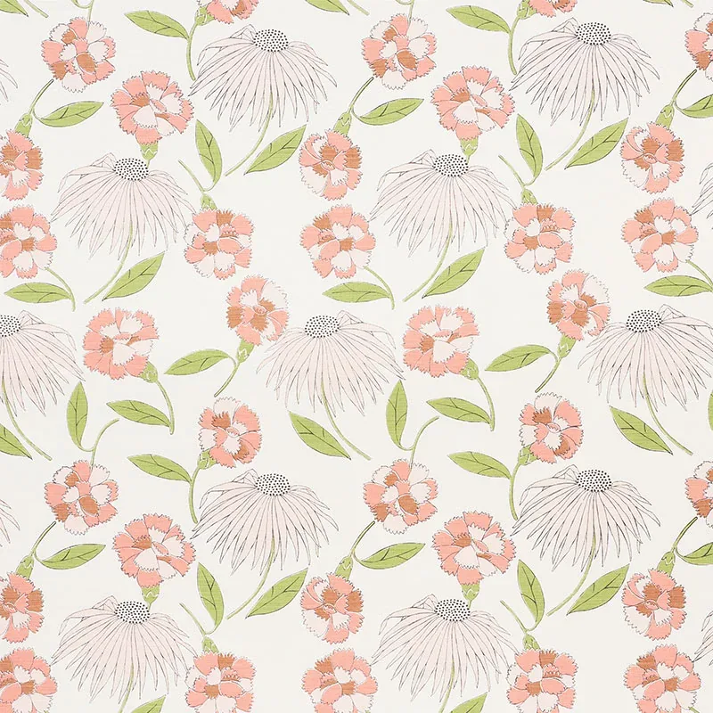 BOUQUET TOSS fabric FAWN color by Schumacher