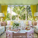 BOUQUET TOSS Fabric – PINK LEMONADE | Schumacher | Wallpaper BOUQUET TOSS fabric PINK LEMONADE color by Schumacher