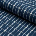 BOYD CHECK Fabric – INDIGO | Schumacher | Wallpaper Twins BOYD CHECK fabric INDIGO color by Schumacher