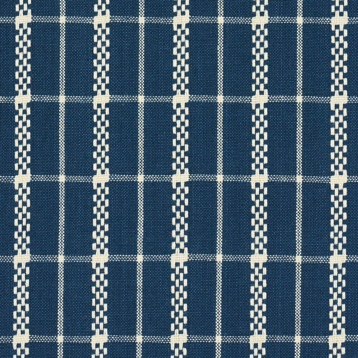 BOYD CHECK Fabric – INDIGO | Schumacher | Wallpaper Twins BOYD CHECK fabric INDIGO color by Schumacher