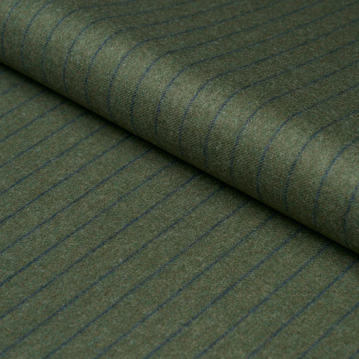 BOYD WOOL PINSTRIPE fabric GREEN color by Schumacher