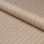 BOYD WOOL PINSTRIPE fabric OAT color by Schumacher