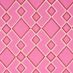BRANSON EMBROIDERY Fabric – PINK | Schumacher | Wallpaper Tw BRANSON EMBROIDERY fabric PINK color by Schumacher