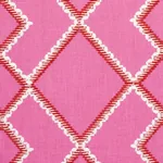 BRANSON EMBROIDERY Fabric – PINK | Schumacher | Wallpaper Tw BRANSON EMBROIDERY fabric PINK color by Schumacher