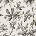 BRANTWOOD VINE Fabric – GRAPHITE | Schumacher | Wallpaper Tw BRANTWOOD VINE fabric GRAPHITE color by Schumacher