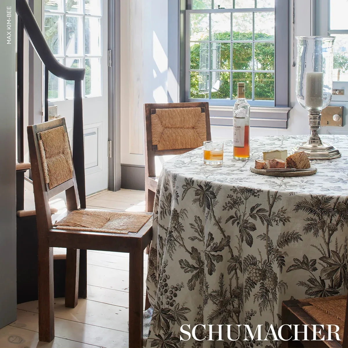 BRANTWOOD VINE Fabric – GRAPHITE | Schumacher | Wallpaper Tw BRANTWOOD VINE fabric GRAPHITE color by Schumacher