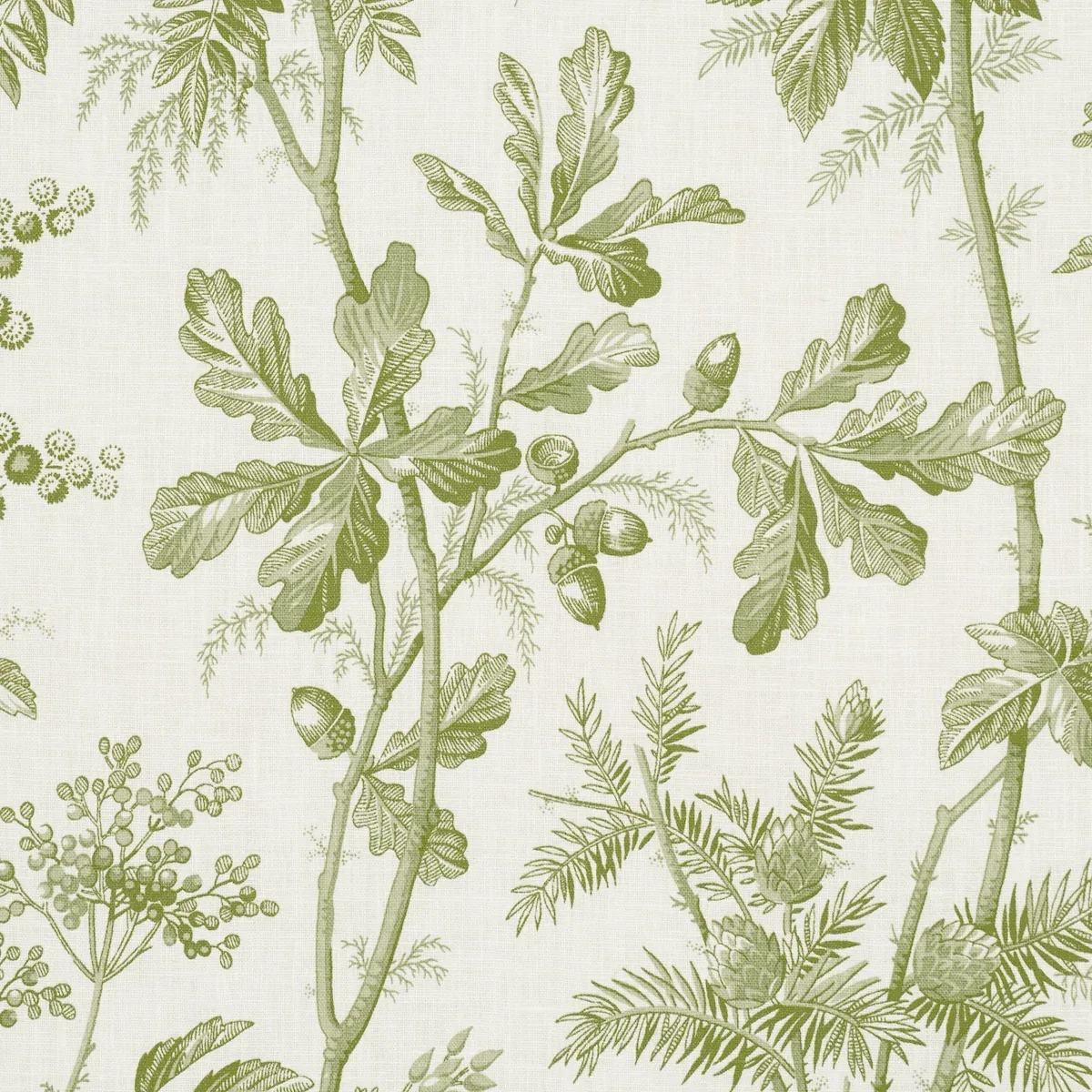 BRANTWOOD VINE Fabric – LEAF | Schumacher | Wallpaper Twins BRANTWOOD VINE fabric LEAF color by Schumacher