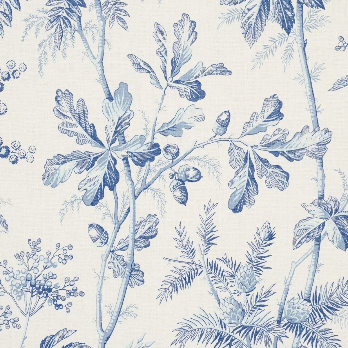 BRANTWOOD VINE Fabric – PORCELAIN | Schumacher | Wallpaper T BRANTWOOD VINE fabric PORCELAIN color by Schumacher