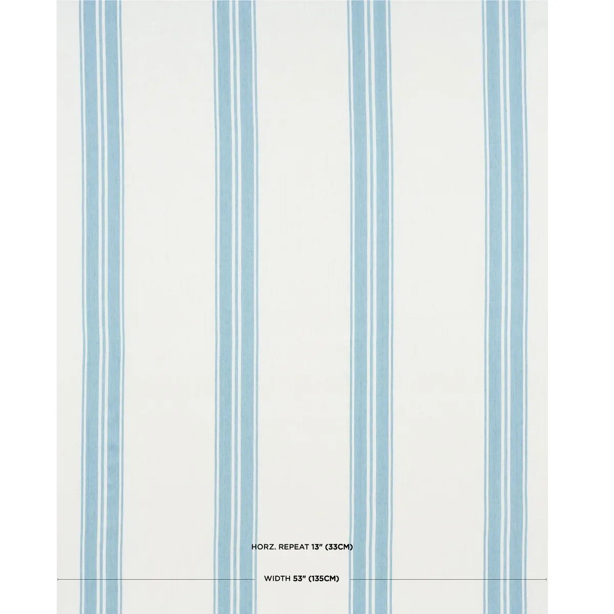 BRENTWOOD STRIPE Fabric – POOL | Schumacher | Wallpaper Twin BRENTWOOD STRIPE fabric POOL color by Schumacher