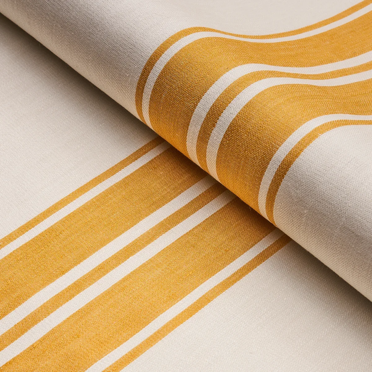 BRENTWOOD STRIPE Fabric – YELLOW | Schumacher | Wallpaper Tw BRENTWOOD STRIPE fabric YELLOW color by Schumacher