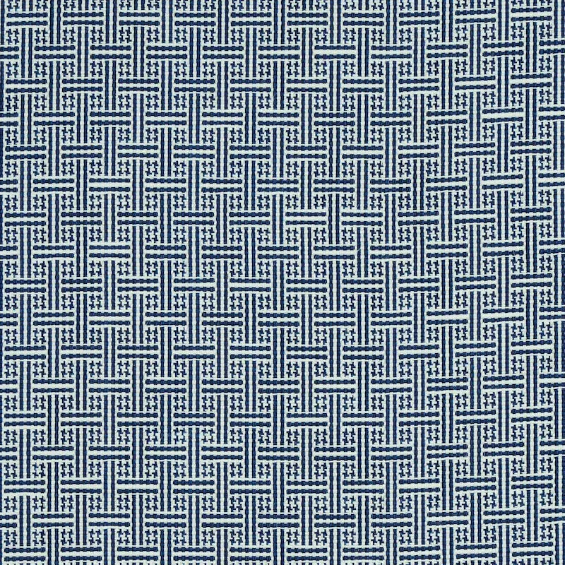 BRICKELL INDOOR/OUTDOOR fabric NAVY color by Schumacher