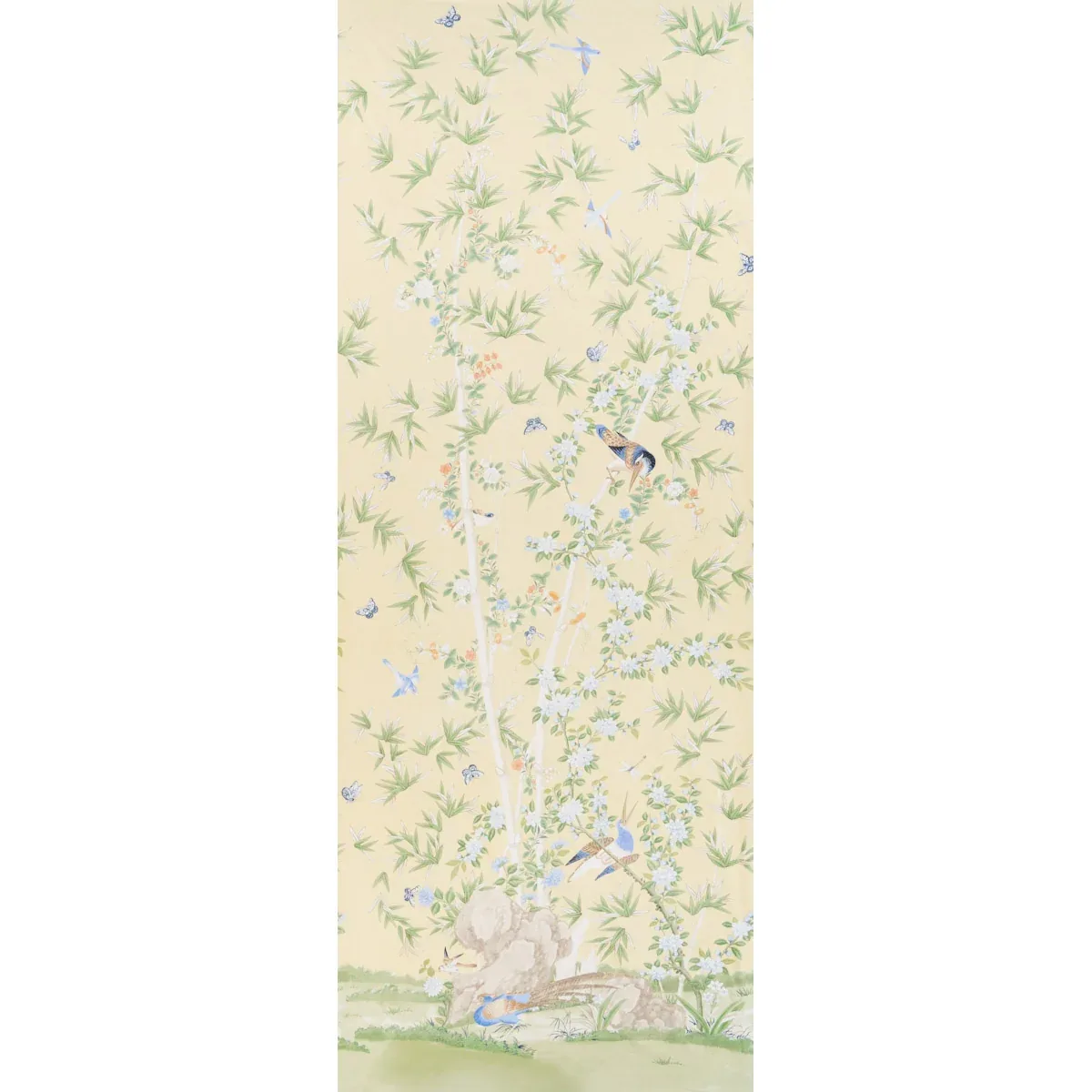 BRIGHTON PAVILION PANEL fabric YELLOW color by Schumacher