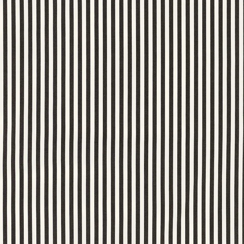 BRIGITTE STRIPE fabric BLACK color by Schumacher