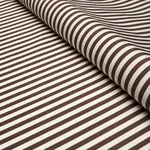 BRIGITTE STRIPE fabric BROWN color by Schumacher