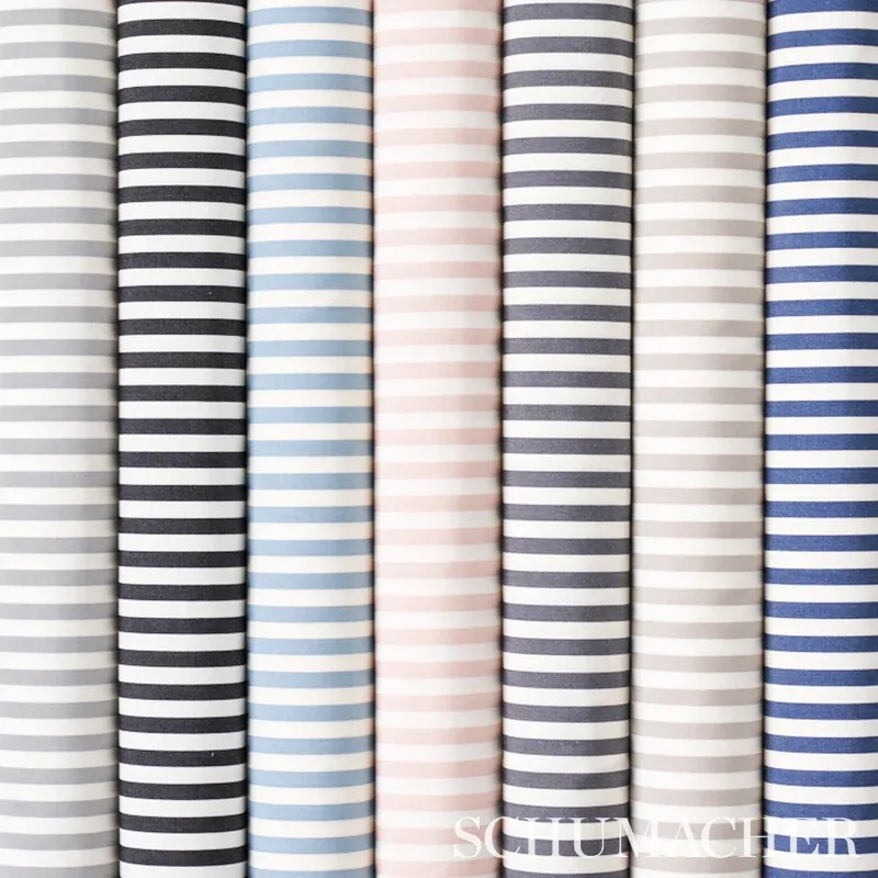 BRIGITTE STRIPE fabric TAUPE color by Schumacher