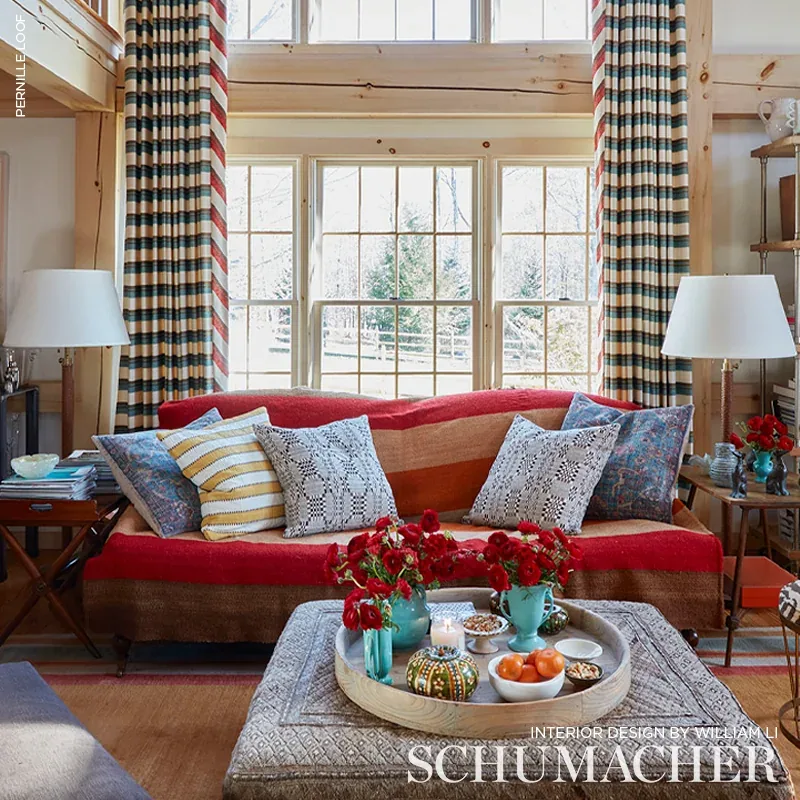 BRIMFIELD fabric CINDER color by Schumacher