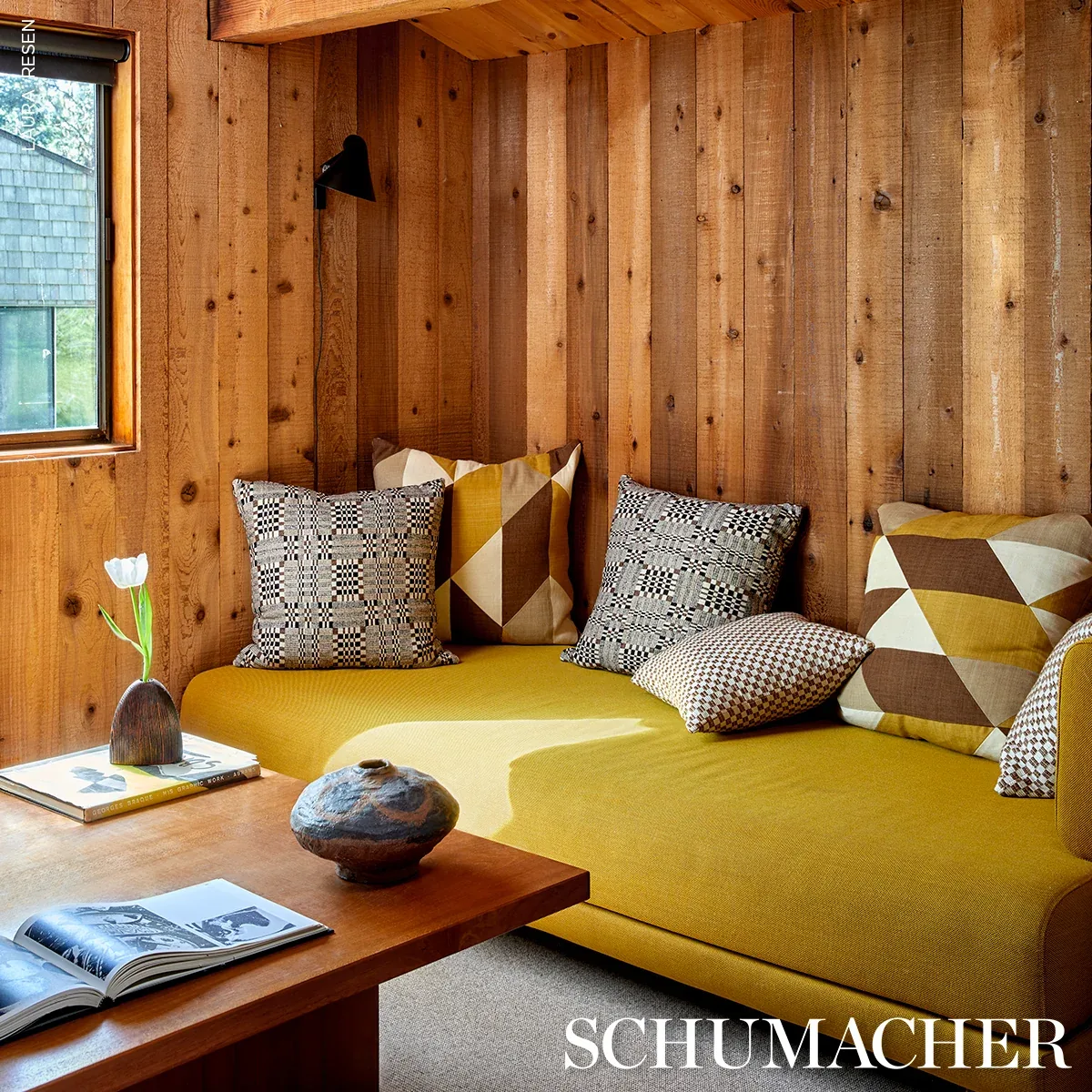 BRIMFIELD fabric CINDER color by Schumacher