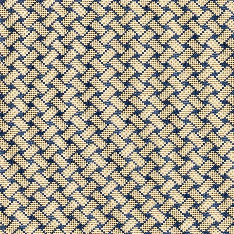 BRISTOL WEAVE ÉPINGLÉ fabric BLUE color by Schumacher