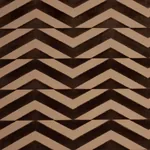 BROKEN CHEVRON CUT VELVET Fabric – BROWN ON CAMEL | Schumach BROKEN CHEVRON CUT VELVET fabric BROWN ON CAMEL color by Schumacher