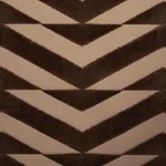 BROKEN CHEVRON CUT VELVET Fabric – BROWN ON CAMEL | Schumach BROKEN CHEVRON CUT VELVET fabric BROWN ON CAMEL color by Schumacher