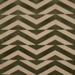 BROKEN CHEVRON CUT VELVET fabric OLIVE ON KHAKI color by Schumacher