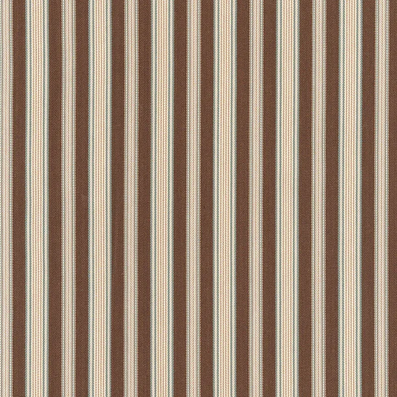 BROOK STRIPE fabric BARK color by Schumacher