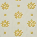 BRUNEL fabric YELLOW color by Schumacher