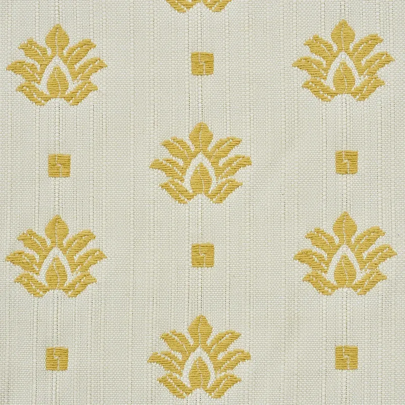 BRUNEL fabric YELLOW color by Schumacher