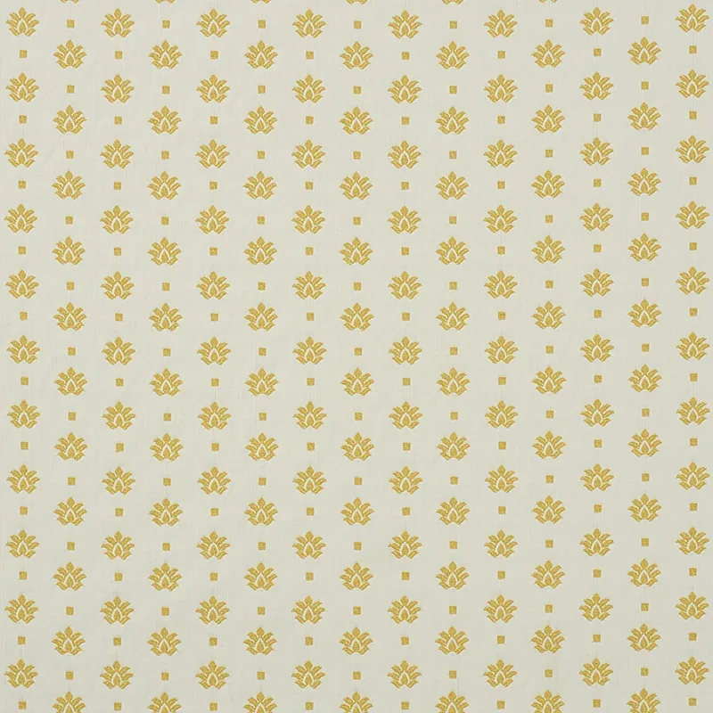 BRUNEL fabric YELLOW color by Schumacher
