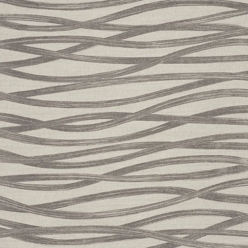 BRUSHSTROKES fabric CHARCOAL color by Schumacher
